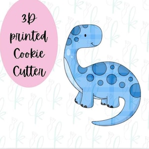 Cute Bronstosaurus Cookie Cutter