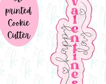 Tall Happy Valentines Day Cookie Cutter