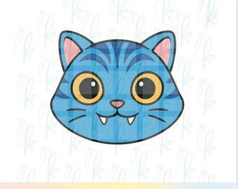 Emporte-pièce à l'emporte-pièce Chat bleu