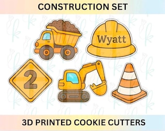 Construction Set of 5 Cookie Cutters