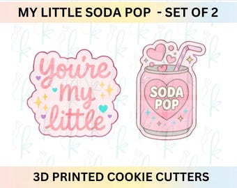 My Little Soda Pop - Lot de 2 emporte-pièces K-Pop Saint-Valentin imprimés en 3D