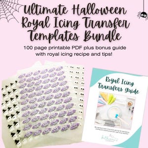 Ultimate Halloween Royal Icing Transfer Bundle - Beginner Friendly - 100 page pdf + Royal Icing Guide