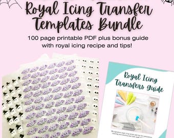 Ultimate Halloween Royal Icing Transfer Bundle - Beginner Friendly - 100 page pdf + Royal Icing Guide