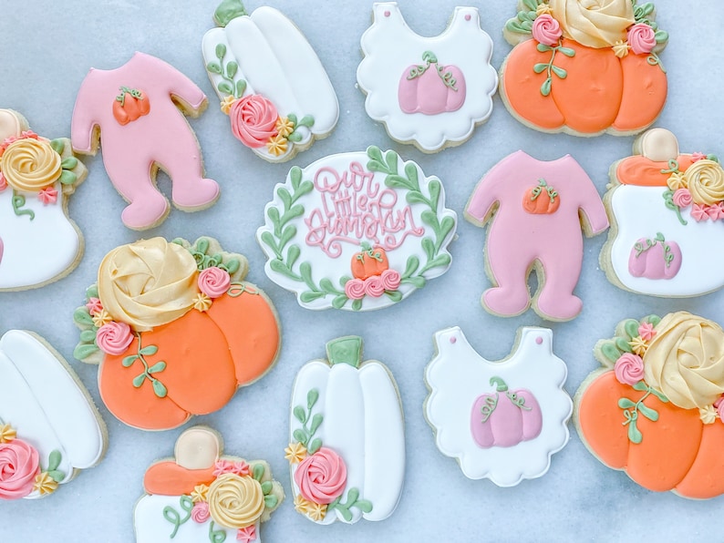 Fall Baby Shower Cookies Our Little Pumpkin Baby Shower | Etsy
