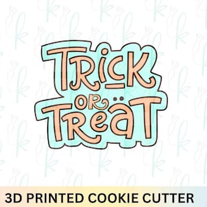 Trick or Treat Plaque Cookie Cutter