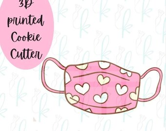 Cortador de galletas con forma de mascarilla médica