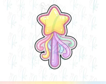 Cute Star Wand Cookie Cutter