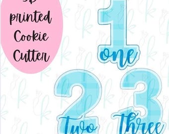 Lettered Number Cookie Cutters