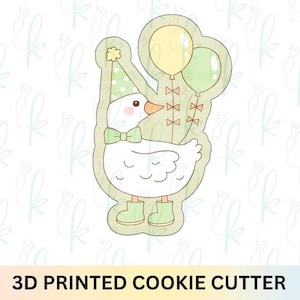 Balloon Party Goose Cookie Cutter