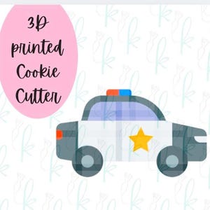 Police Car Cookie Cutter