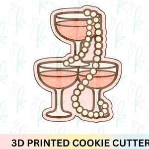 Pearl Champagne Tower Cookie Cutter