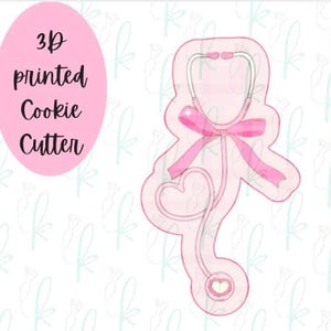 Bogen-Herz-Stethoskop-Cookie-Cutter