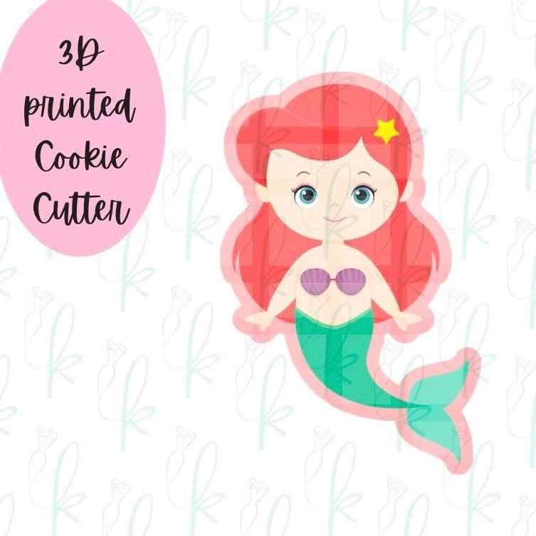 Little Mermaid Ariel Cookie Cutter - 3.5x3.25 Inch Character Cutter Made In USA