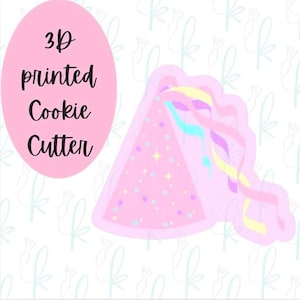 Streamer Party Hat Cookie Cutter