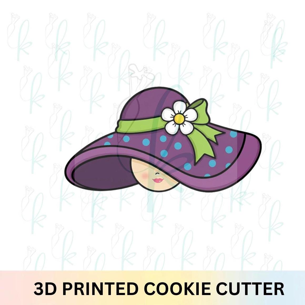 Fancy Hat With Face Cookie Cutter - Etsy