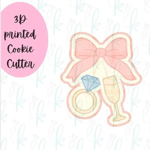Coquette Bridal Shower Cookie Cutter