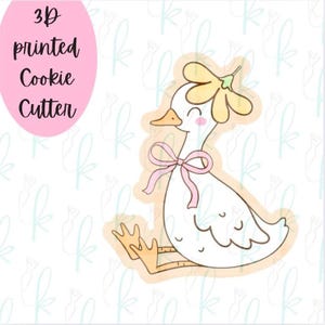 Sitting Silly Goose Cookie Cutter