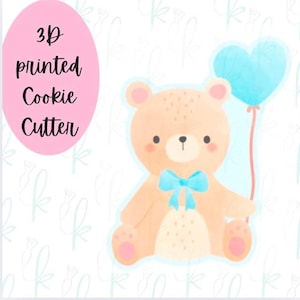 Bear with Heart Balloon Cookie Cutter