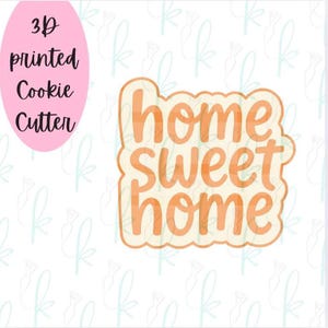 Home Sweet Home Plakette Ausstecher