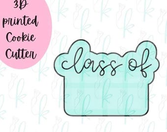 Class of Plaque Cookie Cutter