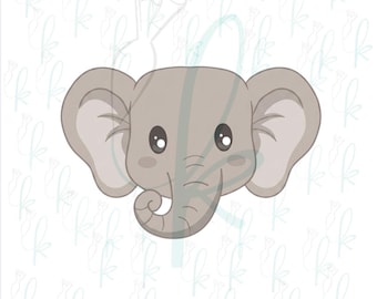 Elephant Face Cookie Cutter