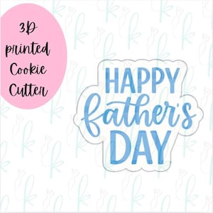 Happy Fathers Day Plaque Cookie Cutter