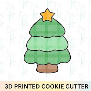 Cortador de galletas con forma de árbol de Navidad grueso