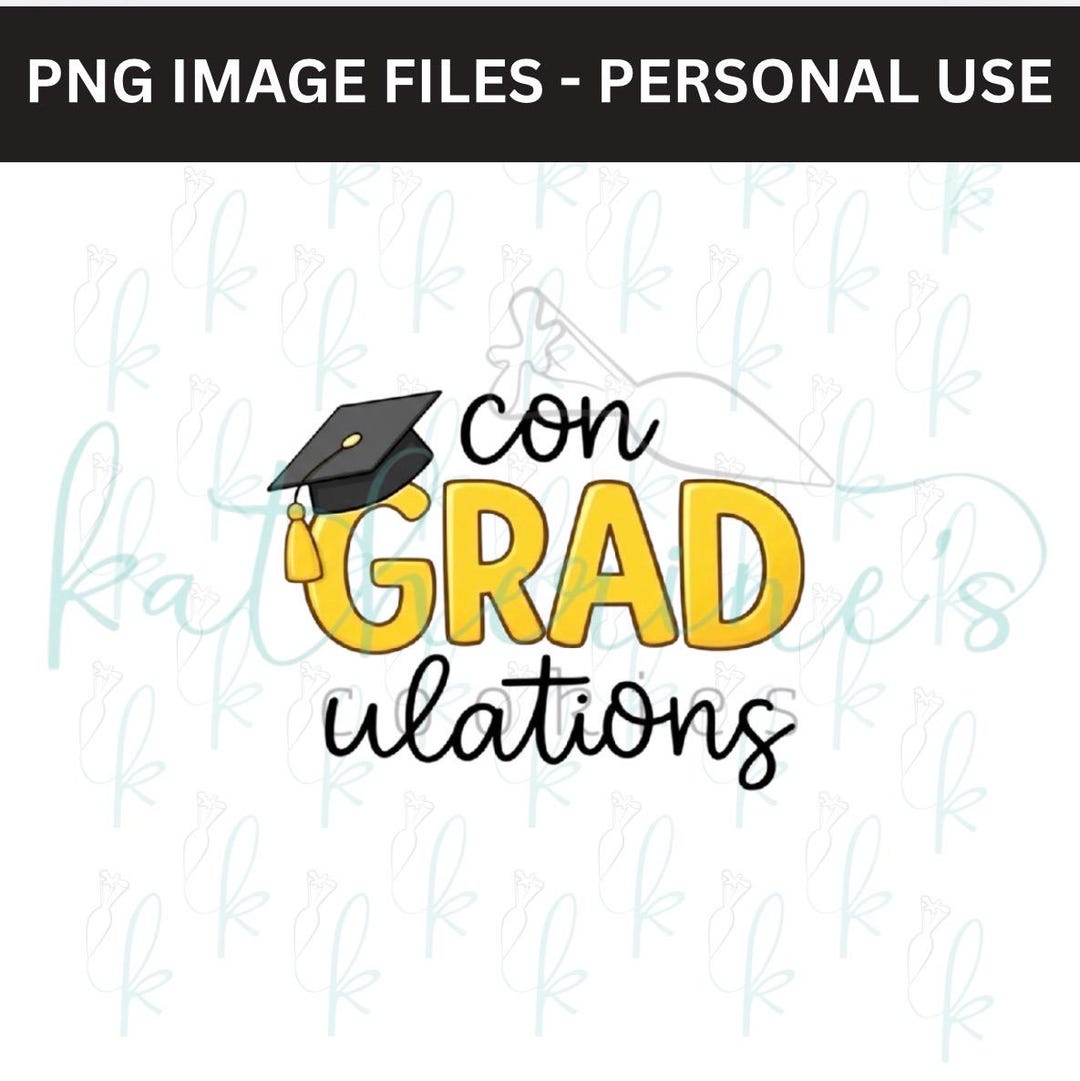Con-grad-ulations PNG Image - Etsy