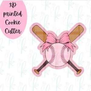 Girly Baseball Cookie Cutter