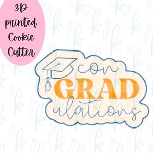 Con-GRAD-ulations Plaque Cookie Cutter