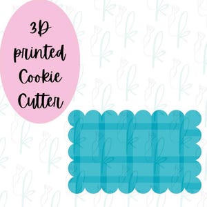 Scalloped Rectangle Plaque Cookie Cutter