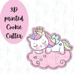 Cortador de galletas de unicornio durmiente