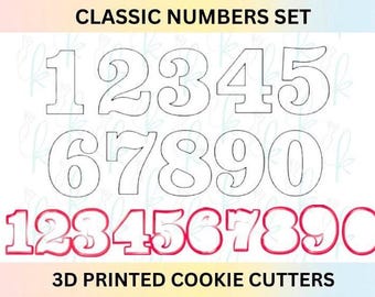 Numbers Cookie Cutters