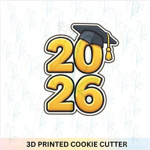 2026 Grad Cap Cookie Cutter
