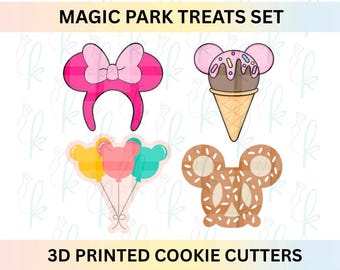 Magic Park Essentials - Set med 4 3D-printade kakformar