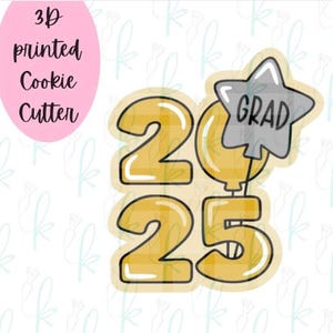 2025 Grad Balloons Cookie Cutter