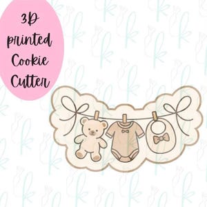 Baby Clothesline Cookie Cutter