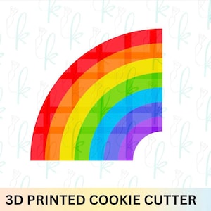 Chunky Half Rainbow Cookie Cutter