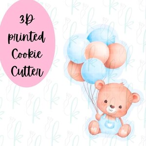 Bear with Balloons Cookie Cutter