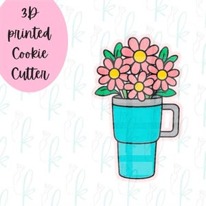 Floral Tumbler Cookie Cutter