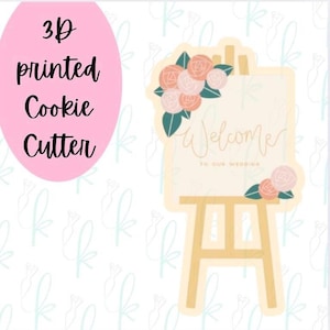 Floral Easel Cookie Cutter