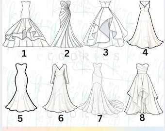 Hochzeitskleid-Ausstechformen