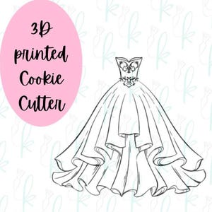 Wedding Ball Gown Cookie Cutter
