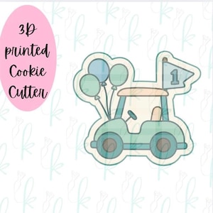 Birthday Golf Cart Cookie Cutter