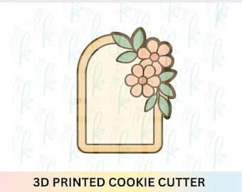 Floral Arch Plaque Cookie Cutter