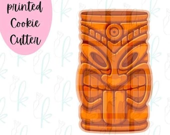 Cortador de galletas con forma de cara de Tiki