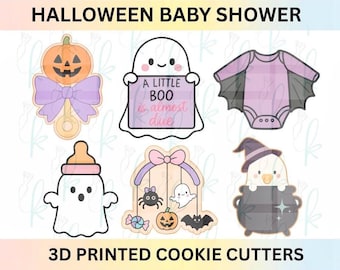 Halloween Baby Shower - Set of 6 Cookie Cutters