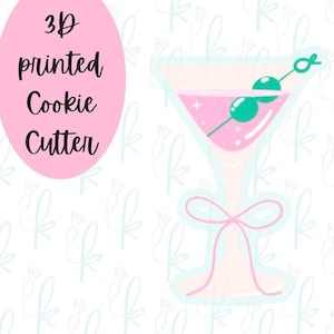 Martini Glass with Bow Cookie Cutter