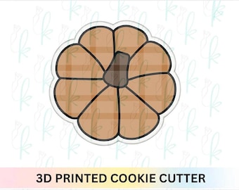 Rustic Top View Pumpkin Cookie Cutter
