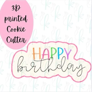 Alles Gute zum Geburtstag Plakette Cookie Cutter